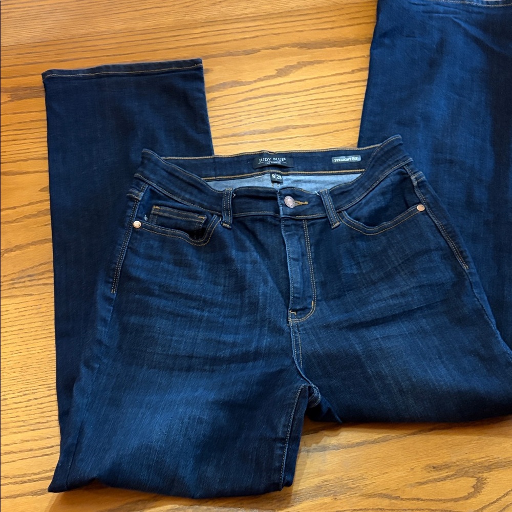 Judy Blue Deep Indigo Straight Leg Jeans